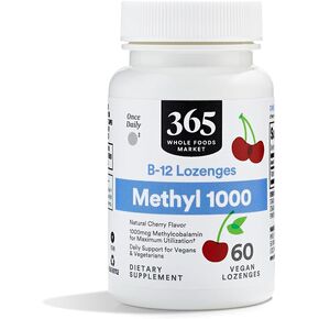 Whole Foods Market, Methyl B-12 Lozenges 1000mcg, Cherry Flavor, 60 ct