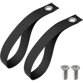 Rear Buttom Seat Pull Strap Compatible for 20-23 Toyota Tacoma,2 Pack Practical Pull Strap with Stainless Steel Screw(Black)