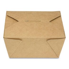 GEN Reclosable Kraft Take-Out Box, 30 oz, Paper, 450/Carton