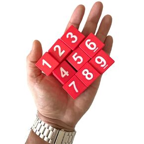 Memory Blocks – 9 Cubes for Corsi Block-Tapping Test CBT, Spatial Memory Training, Measure visuospatial Short-Term and Working Memory