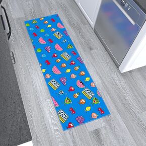 Ottomanson Hershey Smores Logo Design Non-Slip Rubberback 3x5 Machine Washable Area Rugs, Rugs for Living Room, Man Cave Decor, Bedroom Rug, 3'3" x 5', Smores Green