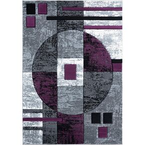 United Weavers of America Bristol Epsilon Plum Runner Rug, 2'7" x 7'4"