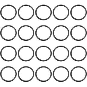 uxcell Nitrile Rubber O-Rings, 24mm OD 20mm ID 2mm Width, Metric Sealing Gasket, Pack of 20