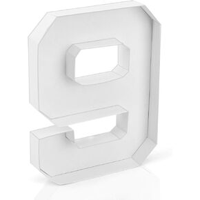Cardboard Number for Charcuterie 10.2'' Fillable Tray Number 9 Paper Box for Birthday Anniversary Party Decorations Chocolate Candy Cupcake Container
