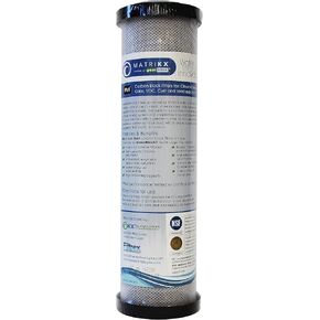KX 06-250-10-GREEN | 10" Pb1 Carbon Block Filters for Chlorine Taste and Odor, VOC, Cyst and Lead Reduction | KX MatriKX Powered by GREENBLOCK | Replaces 06-250-125-975