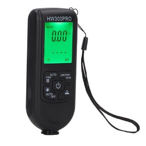Thickness Gauges, Coating Thickness Gauge with Portable Rope Digital Coating Thickness Gauge Tester for Automotive Paint Thickness Measurement (black)
