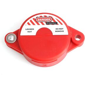 heyous Valve Lockout 25-64mm Safety Padlock Gate Valve Lock Device for Hose Bib Lock, Petroleum, Natural Gas Valve