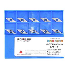 Carbide Inserts for Aluminum VCGT221 / VCGT110304 for Turning Cutting Tools 10 PCS