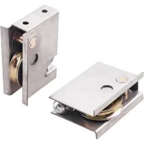 0C5Y00P0 2 حزمة من بكرات أبواب الفناء المنزلقة، متوافقة مع أبواب الفناء المنزلقة P-Ella، محمل عجلة كروية فولاذية 1-1/2 بوصة، ارتفاع الأسطوانة قابل للتعديل in Kuwait