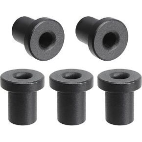 RUIAN Sliding Barn Door Spacers, Black Barn Door Hardware Wall Track Spacers for Flat Track Rolling Roller Assemblies Connecting Device, 5Pcs(34mm/1.34in)