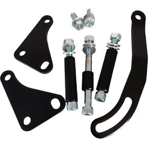 Power Steering Pump Mounting Bracket SWP LWP for Saginaw GM SB SBC Chevy 350 - Black
