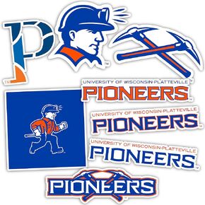 Desert Cactus University of Wisconsin Platteville Stickers Pioneers Vinyl Decals Laptop Water Bottle Car Scrapbook11.5x9 T2 (Type 2)
