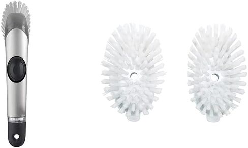 OXO SteeL Soap Dispensing Dish Brush 10 In in Saudi Arabia