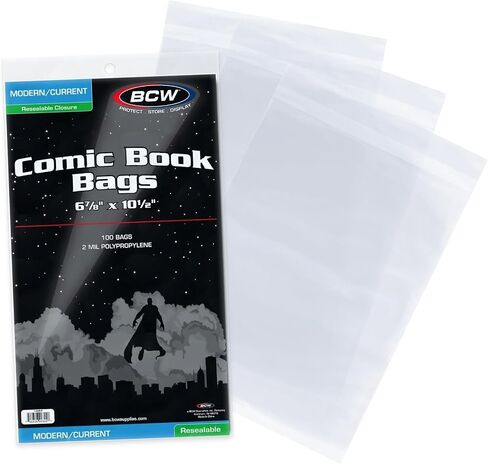 BCW Current Re-Sealable Comic Book Bags (100 Count) in Saudi Arabia