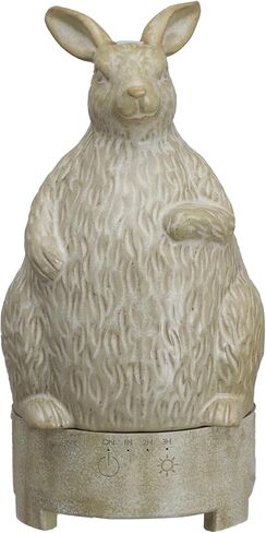 Creative Co-Op Stoneware Rabbit Oil Diffuser with Timer, Cream in Saudi Arabia