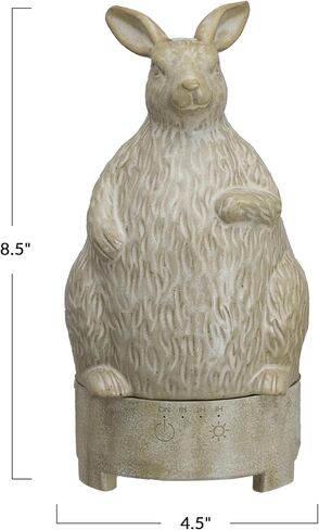 Creative Co-Op Stoneware Rabbit Oil Diffuser with Timer, Cream in Saudi Arabia
