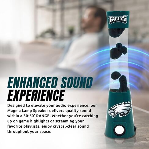 Sporticulture 2-in-1 NFL Team Magma Lamp with Built-in Bluetooth Speaker - 16.5" NFL Team Magma Lamp with Standard Outlet Connection and 30-Watt Bulb (Included) – Tennessee Titans in Saudi Arabia