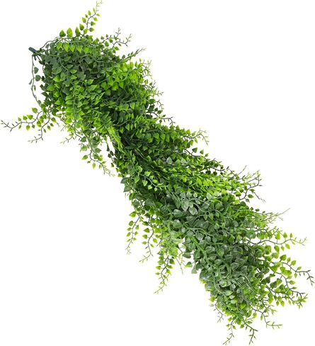 COARBOR قطعتان من نباتات الكرمة الصناعية والنباتات الخضراء وأكليل الزهور لحفلات الزفاف والحديقة والمنزل والمطبخ والمكتب وديكور الحائط في الأماكن المغلقة والمفتوحة، أخضر وردي in Saudi Arabia