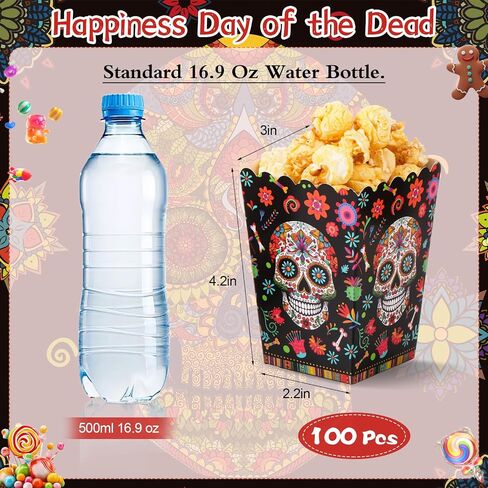 100 PCS Popcorn Containers Bulk for Party Mini Popcorn Box Hero Popcorn Treat Boxes Popcorn Bowls Snack Candy Box for Hero Baby Shower Boxes Hero Theme Popcorn Boxes Birthday Party Supplies in Saudi Arabia