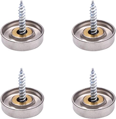 YXQ Caps Cover Nails Stainless Steel Mirror Screws Decorative Brushed Dia 20mm 12pcs in Saudi Arabia
