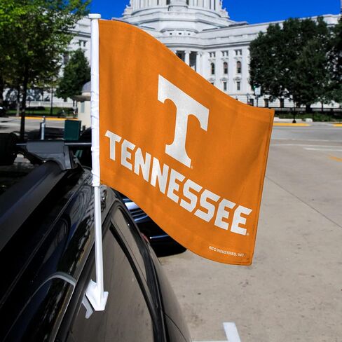 علم سيارة Rico Industries NCAA Tennessee Volunteers Stars مزدوج الجوانب - 40.64 سم × 48.26 سم - عمود قوي يتم تثبيته على السيارة/الشاحنة/السيارات in Saudi Arabia