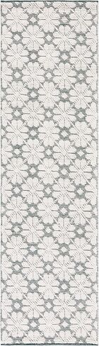 SAFAVIEH Vermont Collection Runner Rug - 2'3" x 8', Ivory, Handmade Wool, Ideal for High Traffic Areas in Living Room, Bedroom (VRM303A) in Saudi Arabia