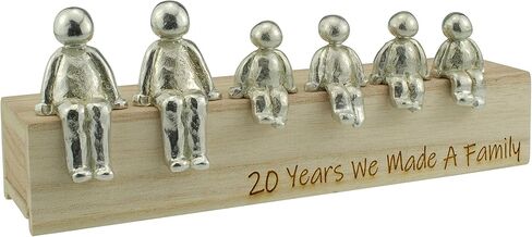 20th Anniversary Idea - 20 Years We Made A Family Metal Ornament - Choose Your Family Combination (1 Child) in Saudi Arabia