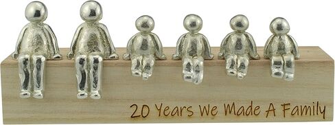 20th Anniversary Idea - 20 Years We Made A Family Metal Ornament - Choose Your Family Combination (1 Child) in Saudi Arabia