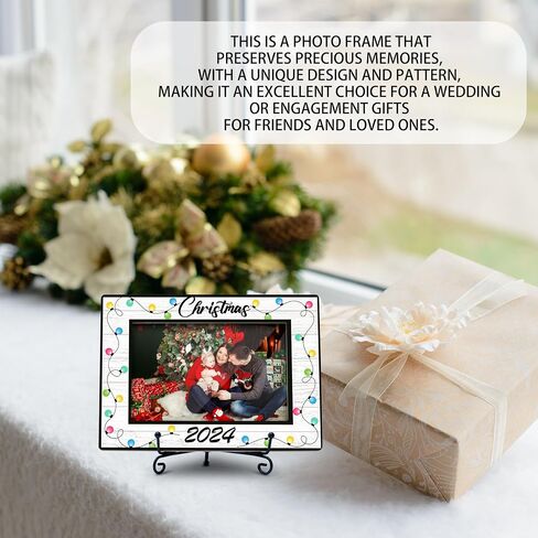 Christmas Picture Frame, Christmas Gifts for Children 2024, Christmas Photo Frame, 4x6 Picture Frame, Wood Decor for Desk Display-A18 in Saudi Arabia
