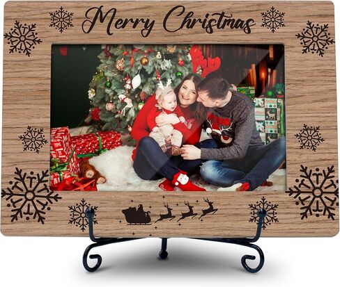 Christmas Picture Frame, Christmas Gifts for Children 2024, Christmas Photo Frame, 4x6 Picture Frame, Wood Decor for Desk Display-A18 in Saudi Arabia