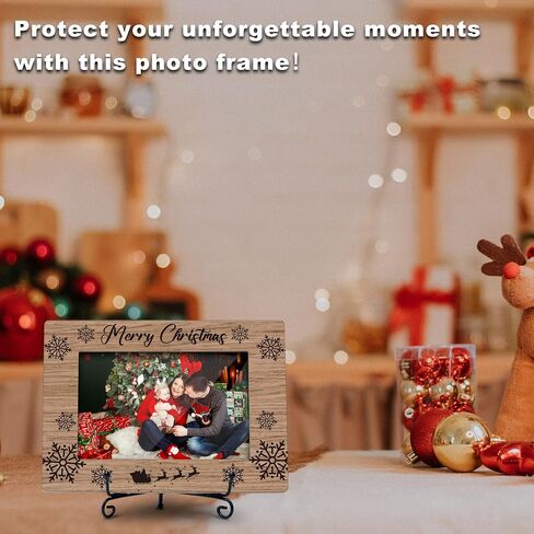 Christmas Picture Frame, Christmas Gifts for Children 2024, Christmas Photo Frame, 4x6 Picture Frame, Wood Decor for Desk Display-A18 in Saudi Arabia
