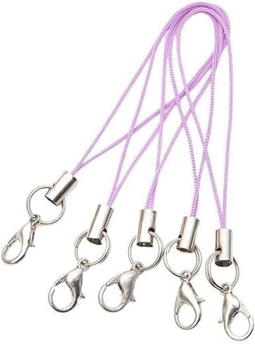 20 قطعة من حبل الهاتف المحمول، حبل Lariat الساحر مع حبال مشبك جراد البحر للهاتف الخلوي/محرك USB/سلسلة المفاتيح/إكسسوارات المجوهرات DIY، سحر الهاتف الخلوي in Saudi Arabia
