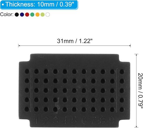 PATIKIL 7pcs Mini Breadboard, Solderless Breadboard Small Breadboard 55 Tie Points Prototype PCB Bread Board Electronics Kit Plates, ZY-55, 7 Color in Saudi Arabia