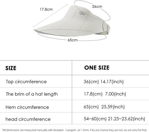 Sun Visors for Women Wide Brim Summer UV Protection Foldable Sun Hat UPF 50+ Beach Cap SNH5M133T in Kuwait