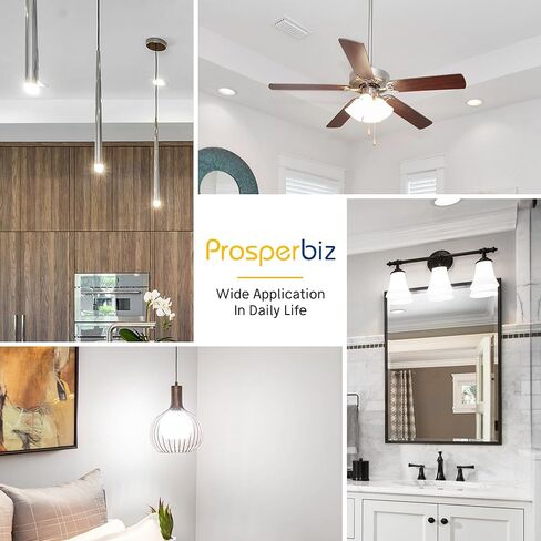 E12 60W Equivalent LED Light Bulbs, A15 6W Ceiling Fan Light Bulbs Daylight White 5000K, Candelabra Base Globe Shape LED Bulbs, Not Dimmable, 600 Lumen, Pack of 3 in Kuwait