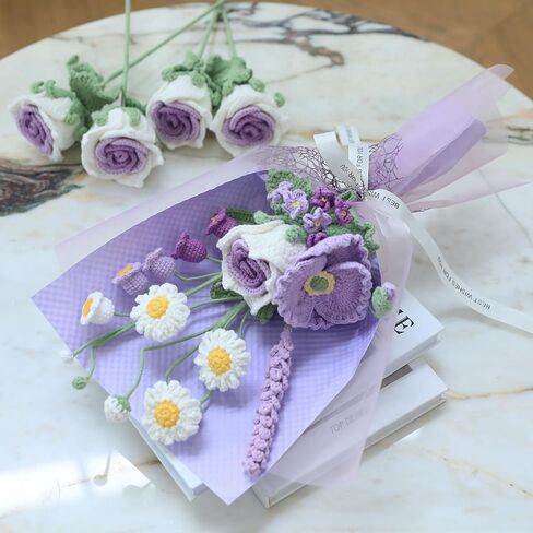 Christmas Birthday Gifts for Women Men Crochet Sunflower Stocking Stuffers Basket Cute Office Desk Decor Son Mom Dad Daughter Nurse Teacher Boss Coworkers Emotional Inspirational Support in Kuwait