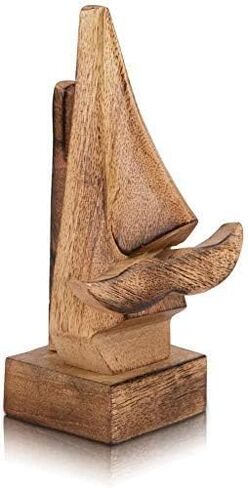 S.B Arts Handcrafted Wooden Spectacle Eyeglasses Holder Nose and Mustache Shaped Sunglasses Stand Home, Office and Desk Decor Accessories in Saudi Arabia
