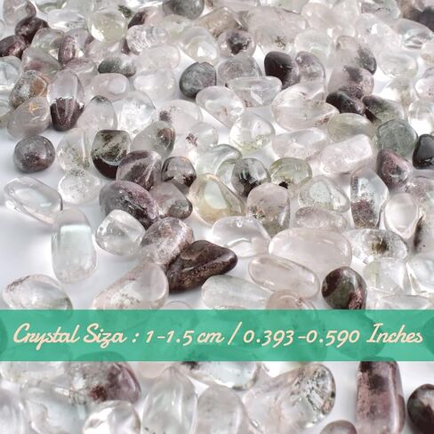 بلورات الكوارتز الوهمية الخضراء المصقولة - 72 قطعة من الأحجار الكريمة المنتقاة بعناية، والحصى للريكي، والشاكرا، والشفاء in Kuwait