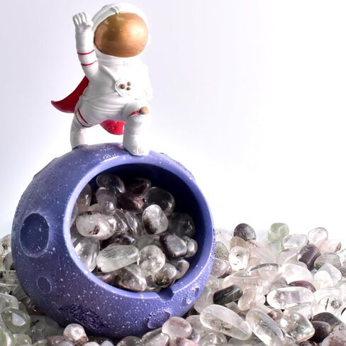 بلورات الكوارتز الوهمية الخضراء المصقولة - 72 قطعة من الأحجار الكريمة المنتقاة بعناية، والحصى للريكي، والشاكرا، والشفاء in Kuwait