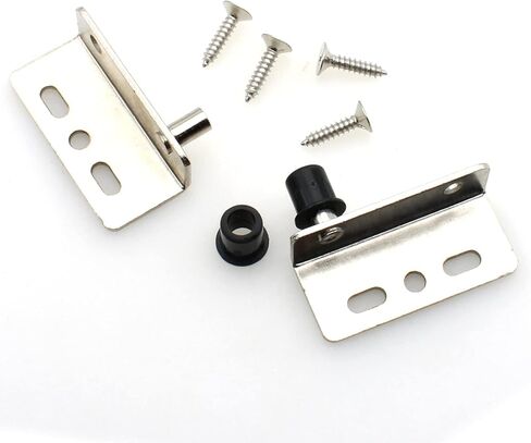 2 Pack Pivot Hinges with Bushing Concealed Shaft Door Hinges for Wood Doors, Drawers, Furniture Cabinets, Wardrobe, Showcase, etc (Silver) in Saudi Arabia