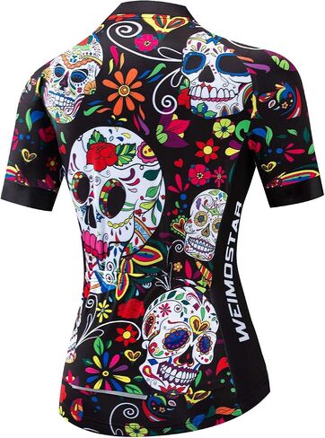 Women's Cycling Jersey Set Bike T-Shirt Reflective+5D Padded Shorts S-3XL in Kuwait