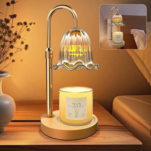 Candle Warmer Lamp, Electric Candle Lamp with Timer, Mothers Day Birthday Gift for Mom, New Home Gifts House Bedroom Warming & Decor, Dimmable Wall Mount Wax Melt Warmer for Scented Candle in Saudi Arabia