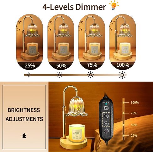Candle Warmer Lamp, Electric Candle Lamp with Timer, Mothers Day Birthday Gift for Mom, New Home Gifts House Bedroom Warming & Decor, Dimmable Wall Mount Wax Melt Warmer for Scented Candle in Saudi Arabia