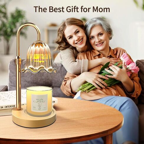 Candle Warmer Lamp, Electric Candle Lamp with Timer, Mothers Day Birthday Gift for Mom, New Home Gifts House Bedroom Warming & Decor, Dimmable Wall Mount Wax Melt Warmer for Scented Candle in Saudi Arabia