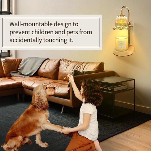 Candle Warmer Lamp, Electric Candle Lamp with Timer, Mothers Day Birthday Gift for Mom, New Home Gifts House Bedroom Warming & Decor, Dimmable Wall Mount Wax Melt Warmer for Scented Candle in Saudi Arabia