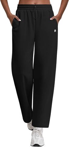 Neer Women's Straight Leg Sweatpants High Waisted Baggy Lounge Pants Athletic Joggers Pants with Elastic Buckle in Saudi Arabia