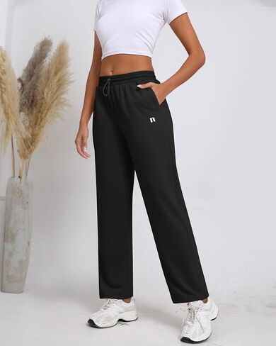 Neer Women's Straight Leg Sweatpants High Waisted Baggy Lounge Pants Athletic Joggers Pants with Elastic Buckle in Saudi Arabia