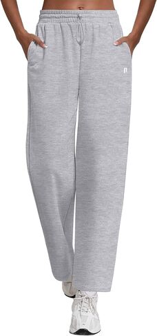 Neer Women's Straight Leg Sweatpants High Waisted Baggy Lounge Pants Athletic Joggers Pants with Elastic Buckle in Saudi Arabia