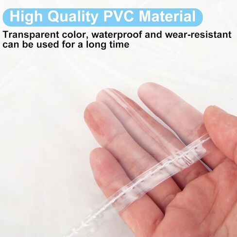 6PCS Plastic Chair Covers for Dining Chairs, Plastic Seat Covers with Adjustable Belt Strap, Plastic Dining Chair Covers, Stain, Water and Kitty Scratch Resistant, 17 "D x 22 "W x 4 "H in Saudi Arabia