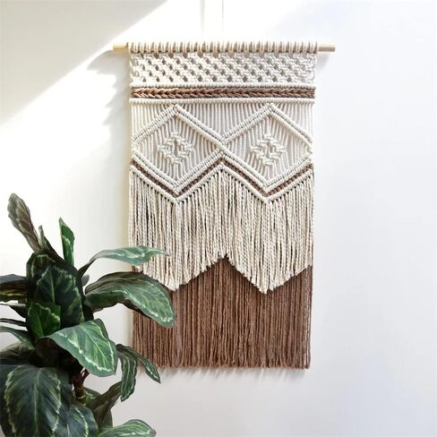 BMIDRUT Hanging Macrame Tapestry Dream Catchers Hand Woven Tapestries Boho Wall Art Decor Home Wall Decor Wall Pediment in Saudi Arabia